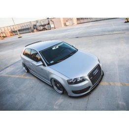 Накладка сплиттер на передний бампер на Audi S3 8P